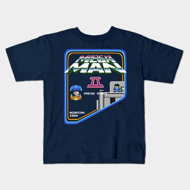 Mega Man 2 Kids T-Shirt by Brainfrz